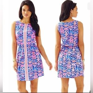 Lilly Pulitzer Size Large- Windward Dress- Iris Blue Werk it Engineered Marlowe